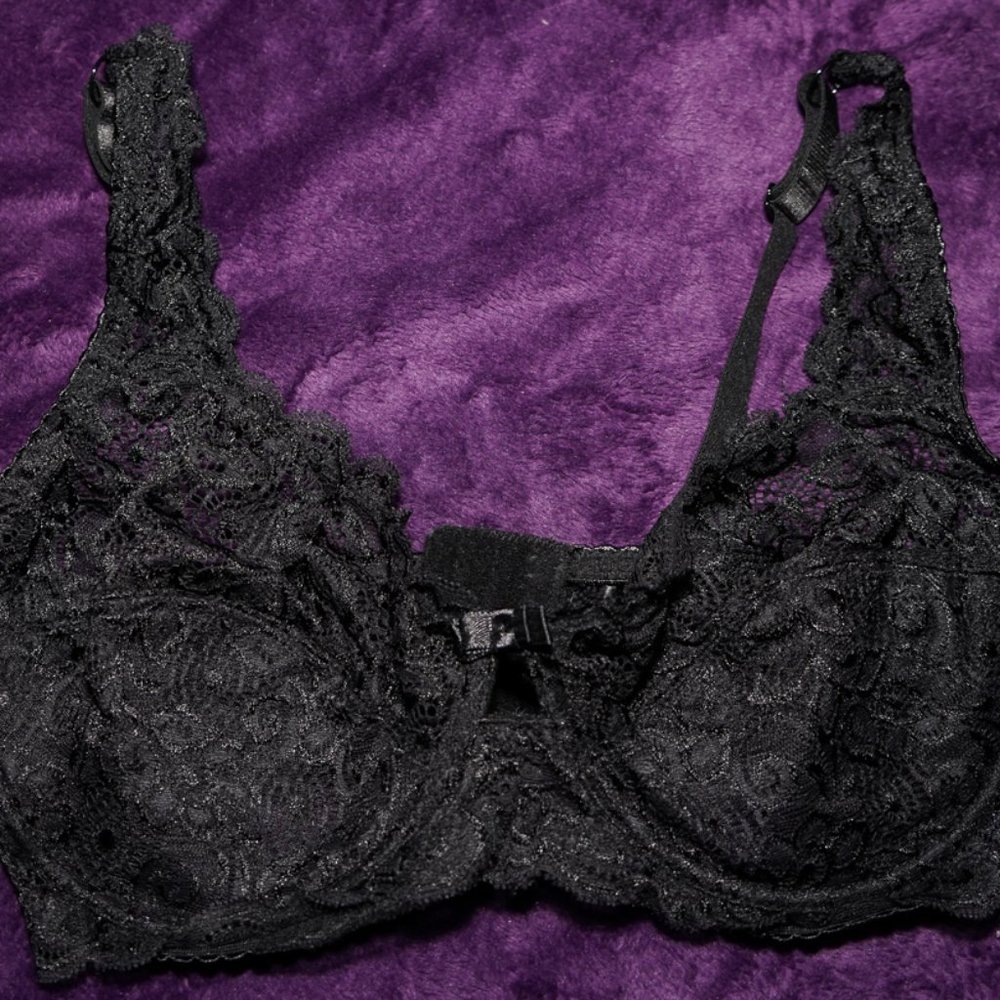 Black Lace Bra 36D